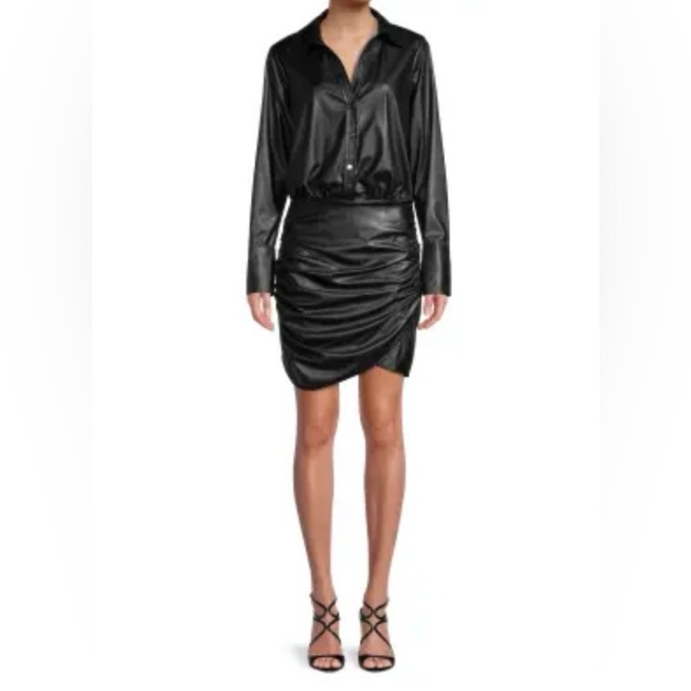 RAMY BROOK Leather (Faux) Mini Dress